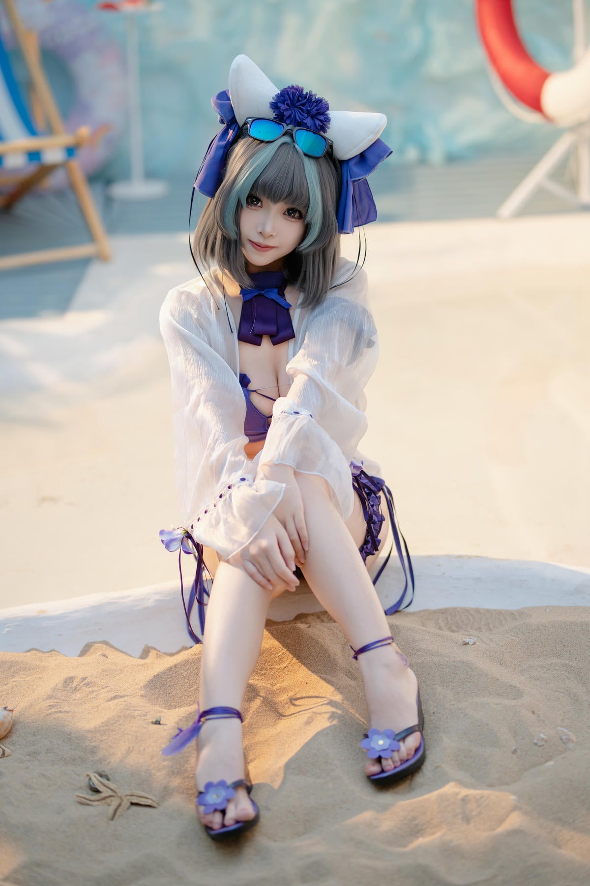 图片[10]-Bangni邦尼 cosplay Cheshire Swimsuit – Azur Lane【86P】 – COSPLAY-御萝岛屿