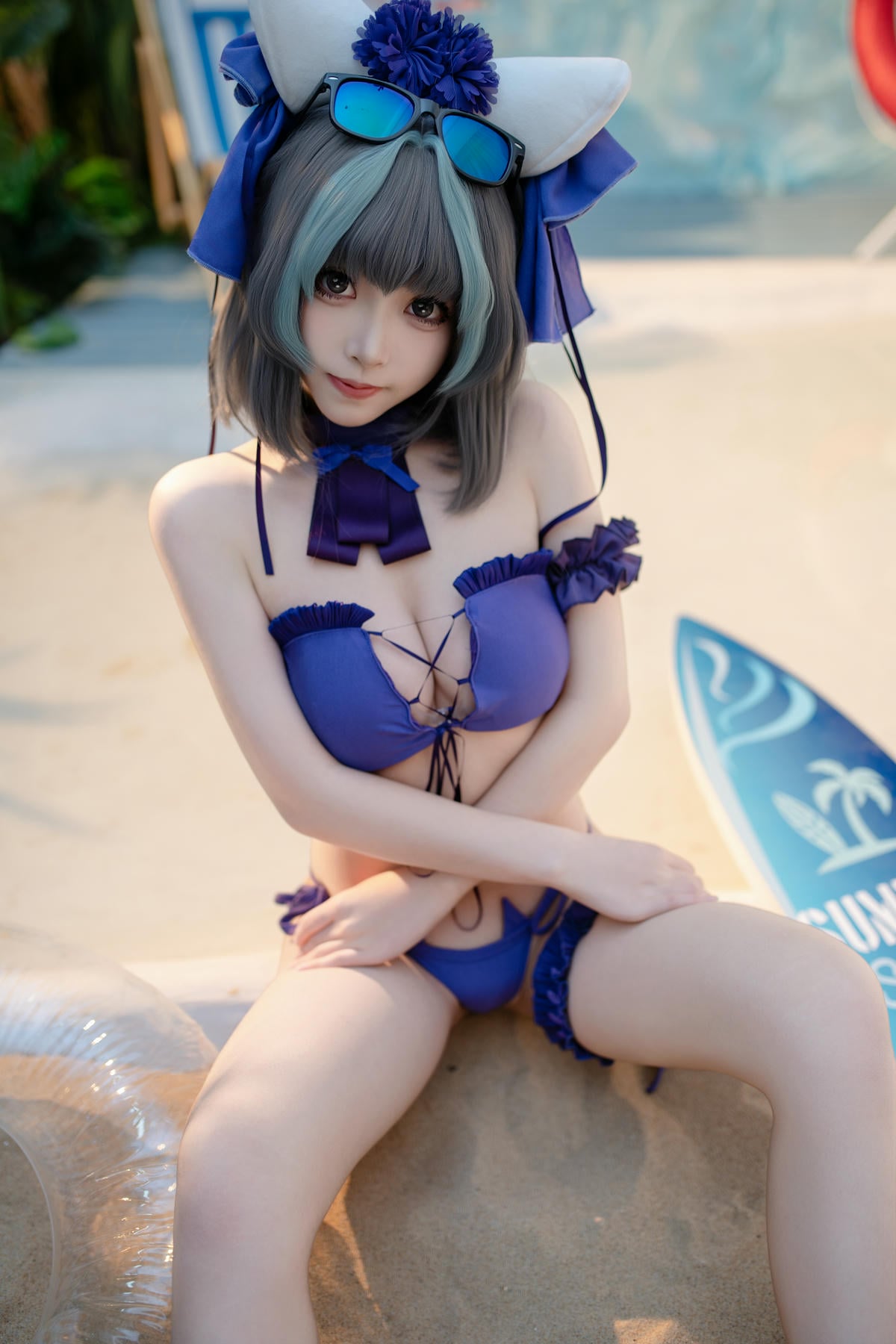 图片[44]-Bangni邦尼 cosplay Cheshire Swimsuit – Azur Lane【86P】 – COSPLAY-御萝岛屿