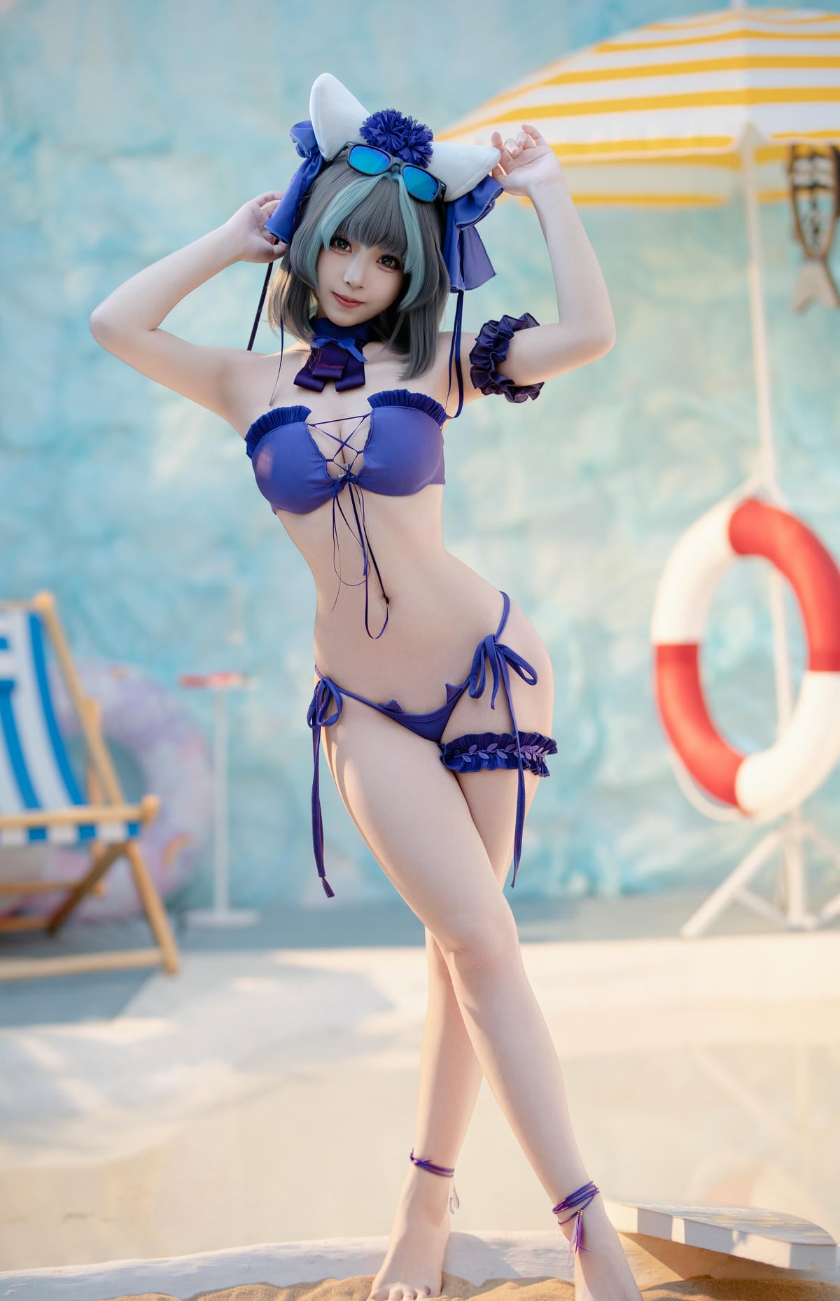 图片[51]-Bangni邦尼 cosplay Cheshire Swimsuit – Azur Lane【86P】 – COSPLAY-御萝岛屿
