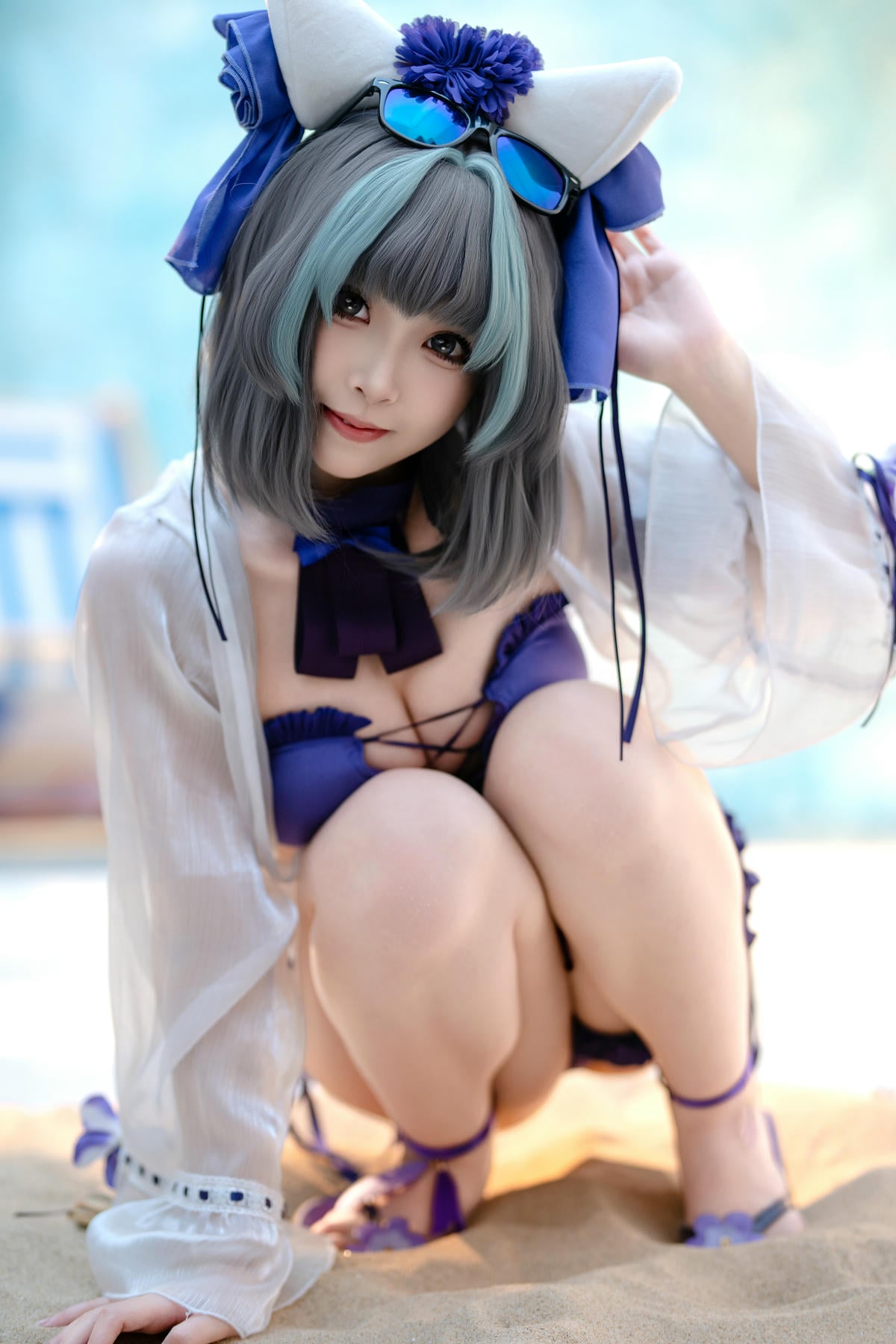 图片[6]-Bangni邦尼 cosplay Cheshire Swimsuit – Azur Lane【86P】 – COSPLAY-御萝岛屿