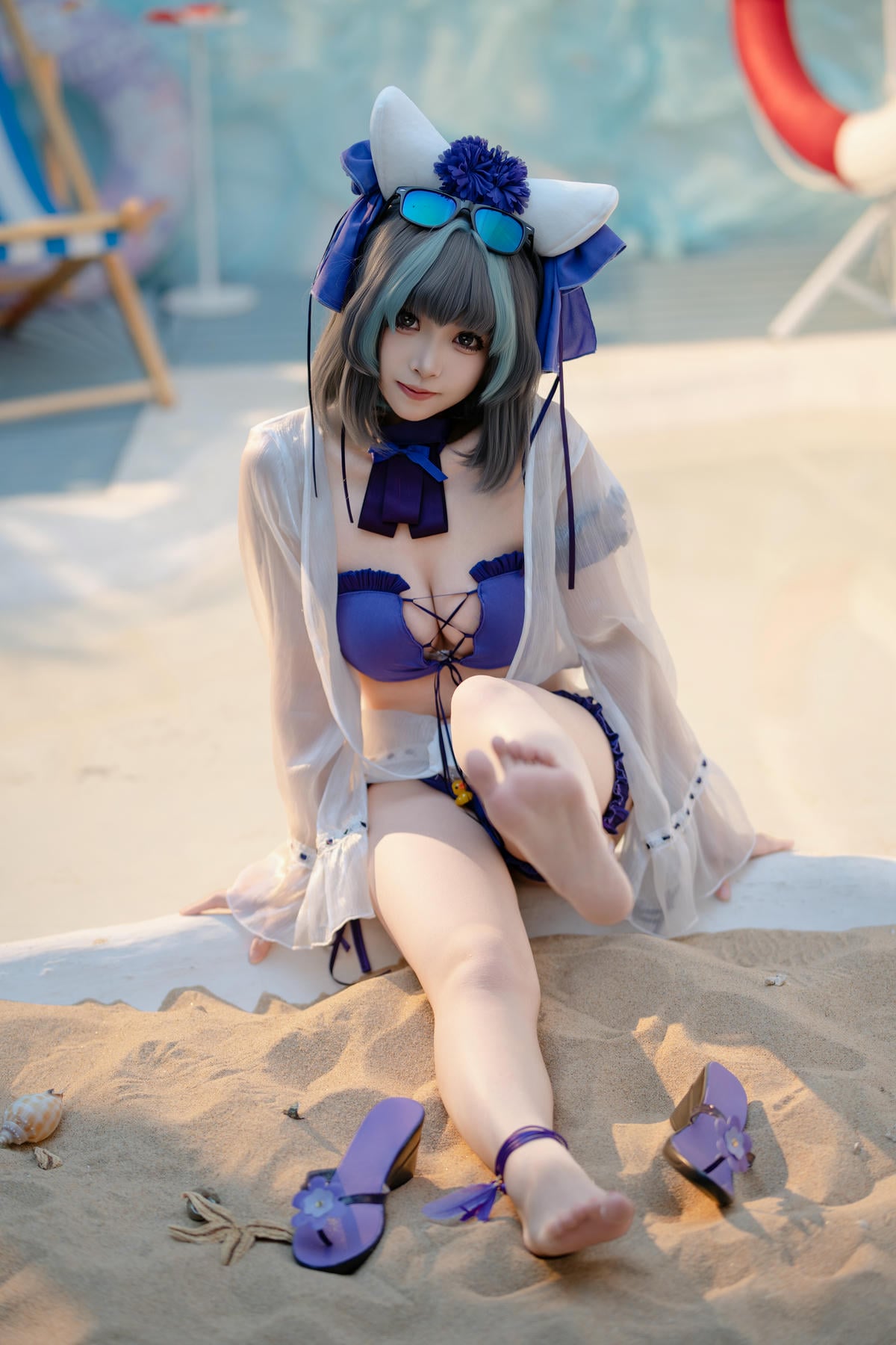 图片[13]-Bangni邦尼 cosplay Cheshire Swimsuit – Azur Lane【86P】 – COSPLAY-御萝岛屿