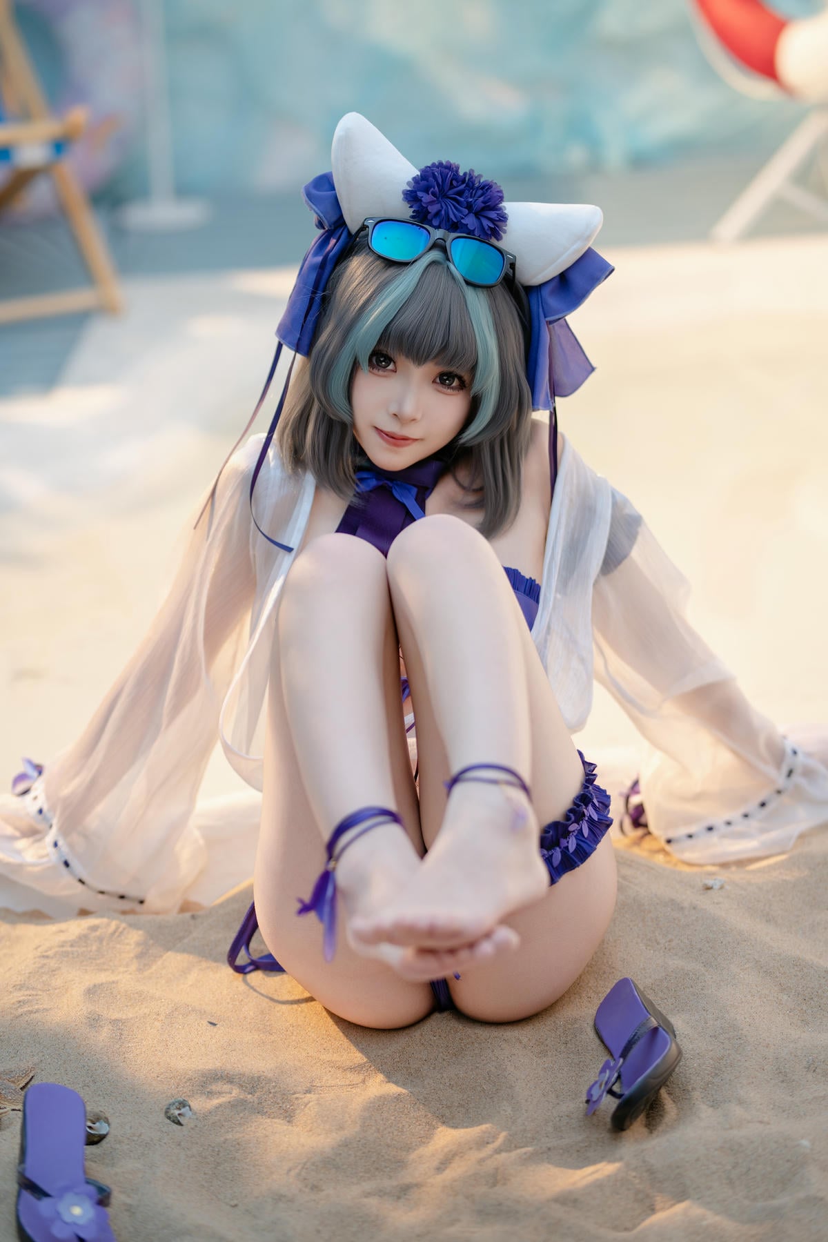 图片[23]-Bangni邦尼 cosplay Cheshire Swimsuit – Azur Lane【86P】 – COSPLAY-御萝岛屿