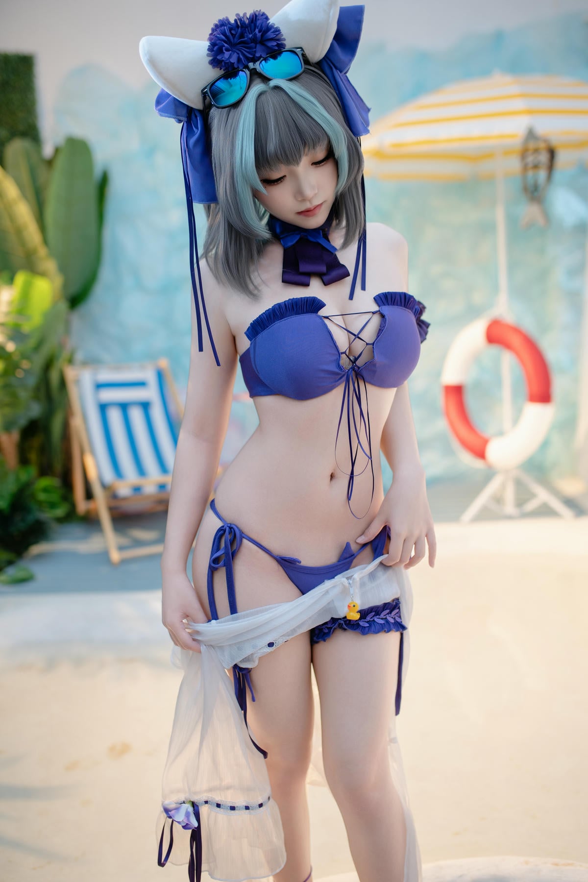 图片[34]-Bangni邦尼 cosplay Cheshire Swimsuit – Azur Lane【86P】 – COSPLAY-御萝岛屿