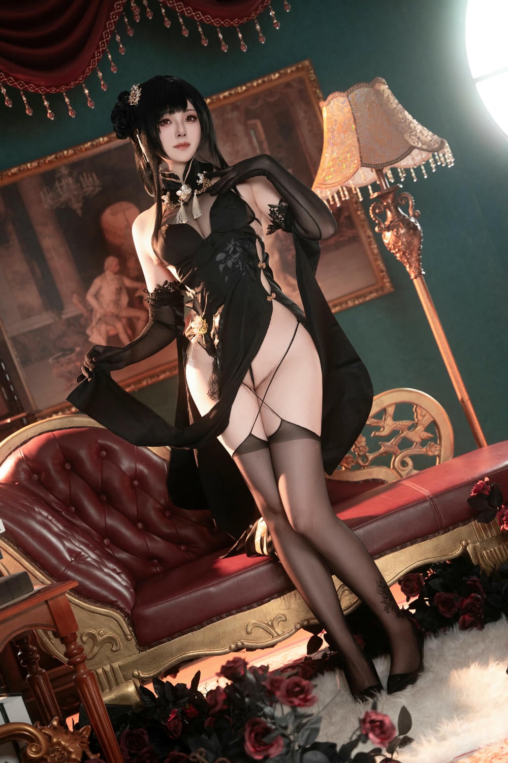 图片[5]-Natsuko夏夏子 – 碧藍航線鎮海旗袍【76P】 – COSPLAY-御萝岛屿