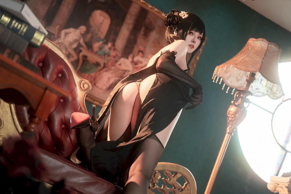 图片[10]-Natsuko夏夏子 – 碧藍航線鎮海旗袍【76P】 – COSPLAY-御萝岛屿