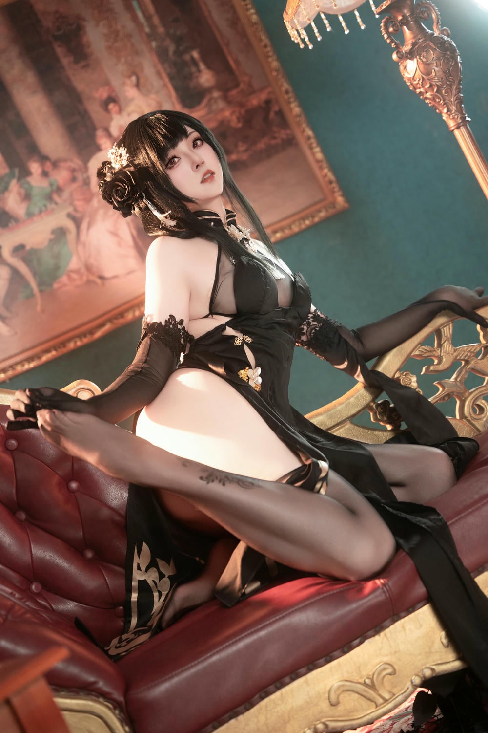 图片[35]-Natsuko夏夏子 – 碧藍航線鎮海旗袍【76P】 – COSPLAY-御萝岛屿