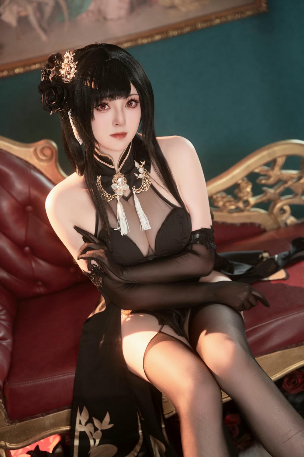 图片[48]-Natsuko夏夏子 – 碧藍航線鎮海旗袍【76P】 – COSPLAY-御萝岛屿