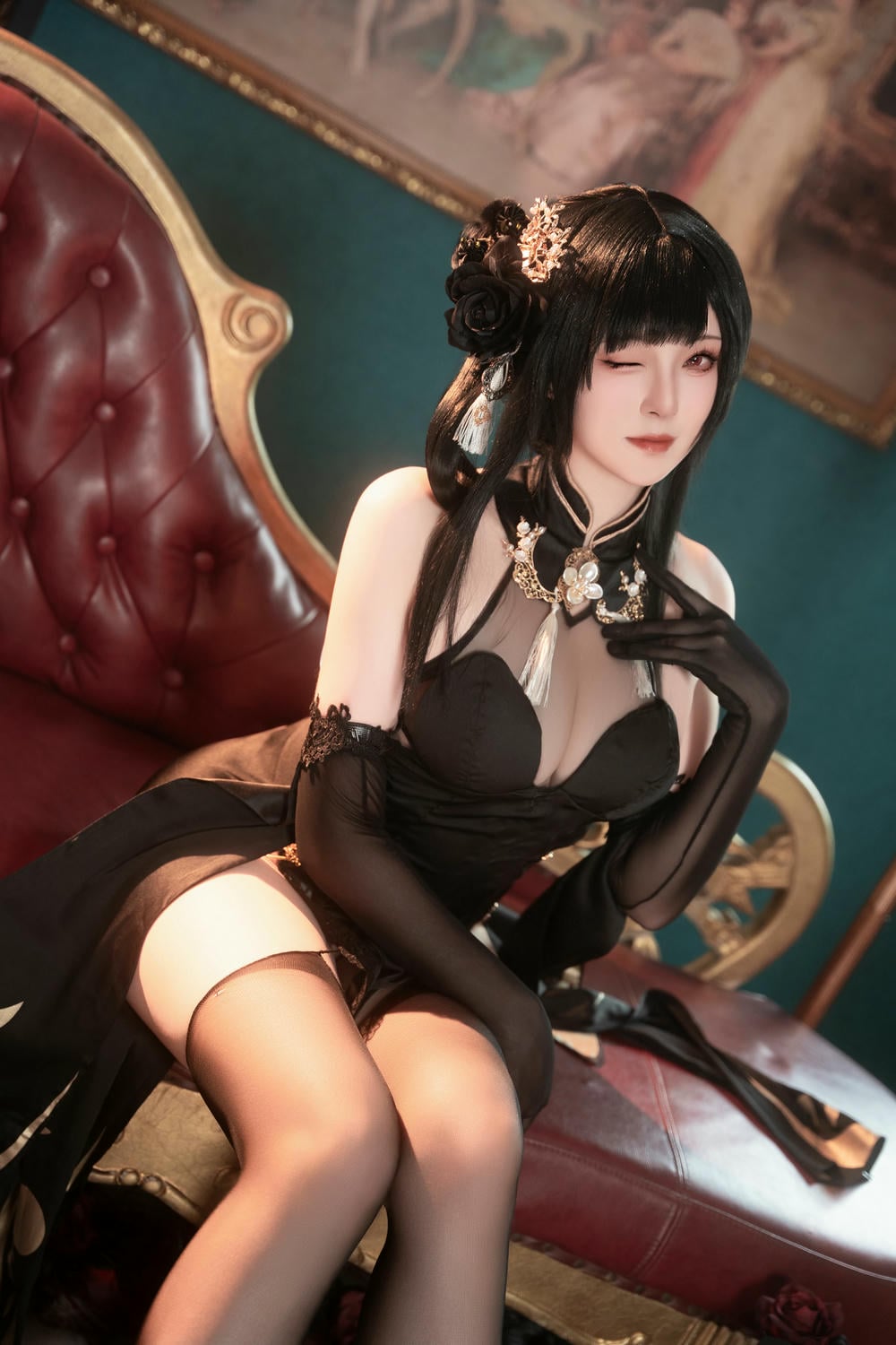 图片[49]-Natsuko夏夏子 – 碧藍航線鎮海旗袍【76P】 – COSPLAY-御萝岛屿