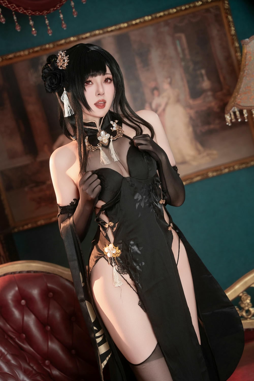 图片[53]-Natsuko夏夏子 – 碧藍航線鎮海旗袍【76P】 – COSPLAY-御萝岛屿